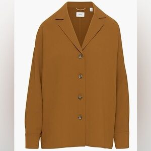 Aritzia Wilfred Freeform blazer shirt - Rich Chestnut XXS